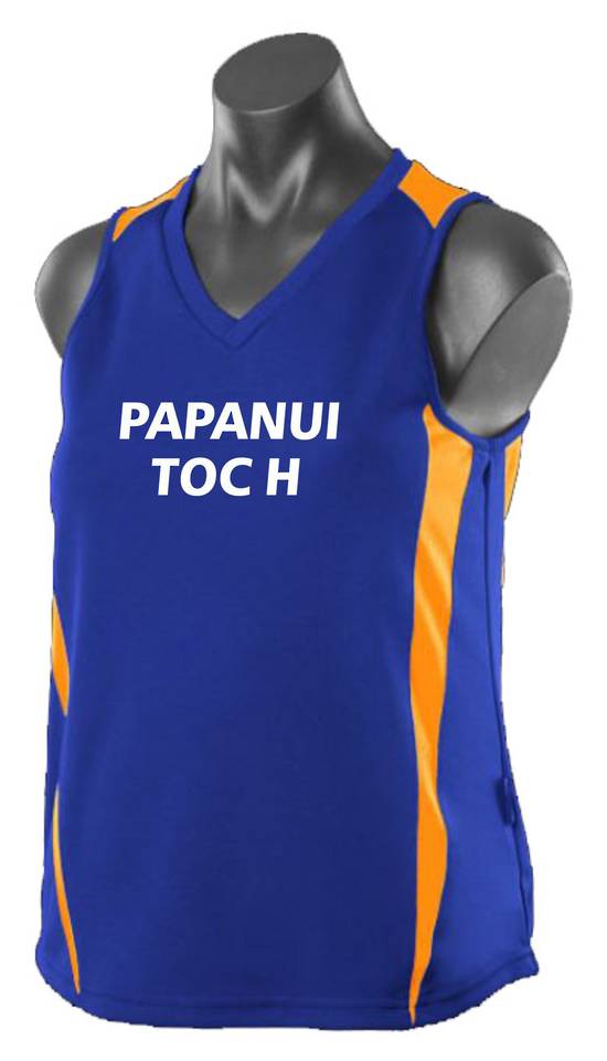 Ladies Eureka V Neck Singlet